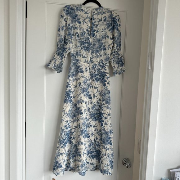 Reformation Blue Floral Midi Dress - Picture 11 of 11